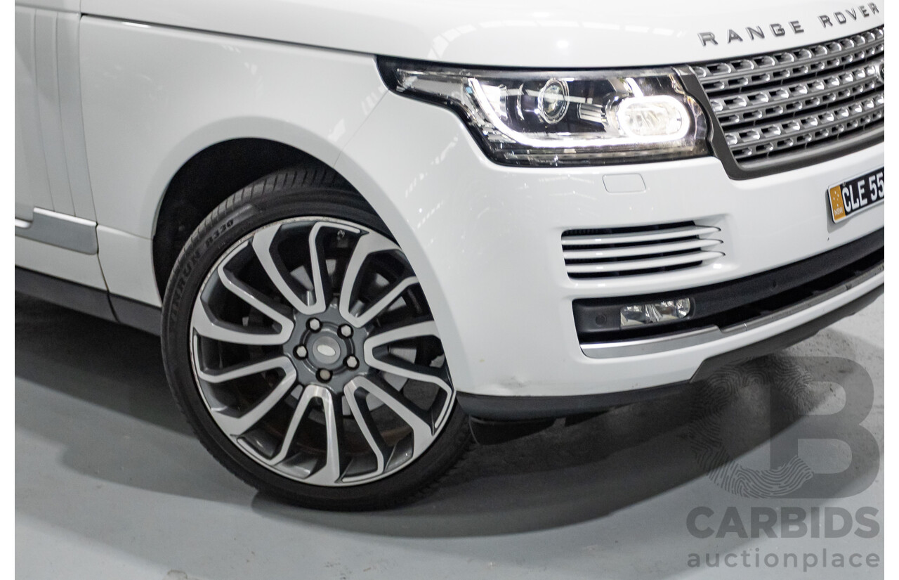 6/2014 Land Rover Range Rover Vogue TDV6 LG MY14.5 4d Wagon Fuji White Twin Turbo Diesel V6 3.0L