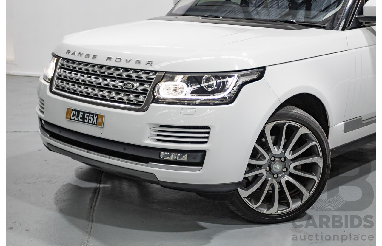 6/2014 Land Rover Range Rover Vogue TDV6 LG MY14.5 4d Wagon Fuji White Twin Turbo Diesel V6 3.0L