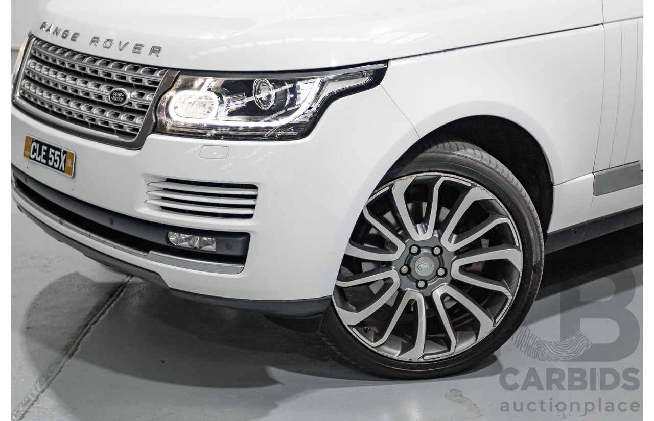 6/2014 Land Rover Range Rover Vogue TDV6 LG MY14.5 4d Wagon Fuji White Twin Turbo Diesel V6 3.0L