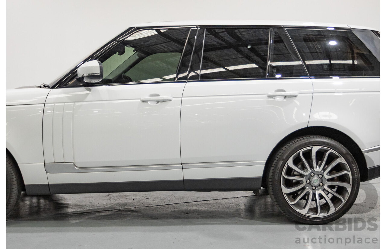6/2014 Land Rover Range Rover Vogue TDV6 LG MY14.5 4d Wagon Fuji White Twin Turbo Diesel V6 3.0L