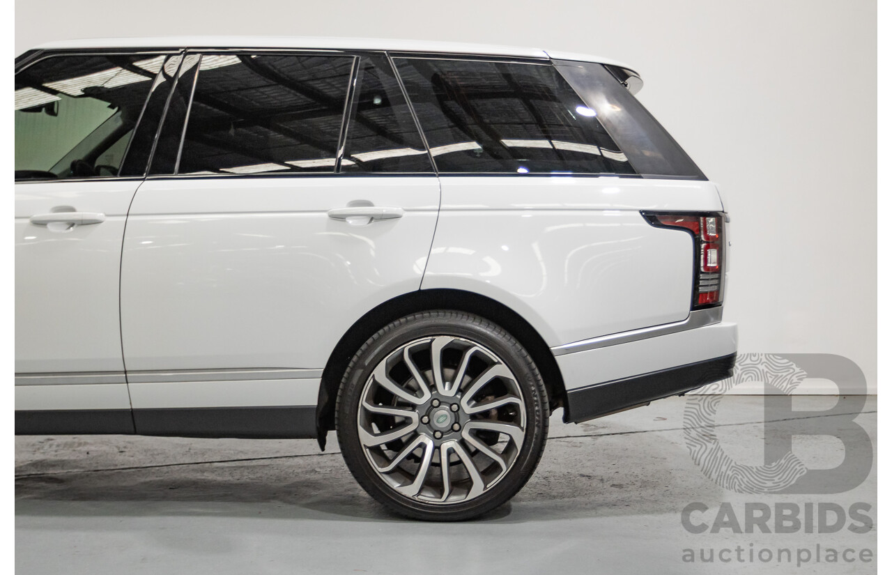 6/2014 Land Rover Range Rover Vogue TDV6 LG MY14.5 4d Wagon Fuji White Twin Turbo Diesel V6 3.0L