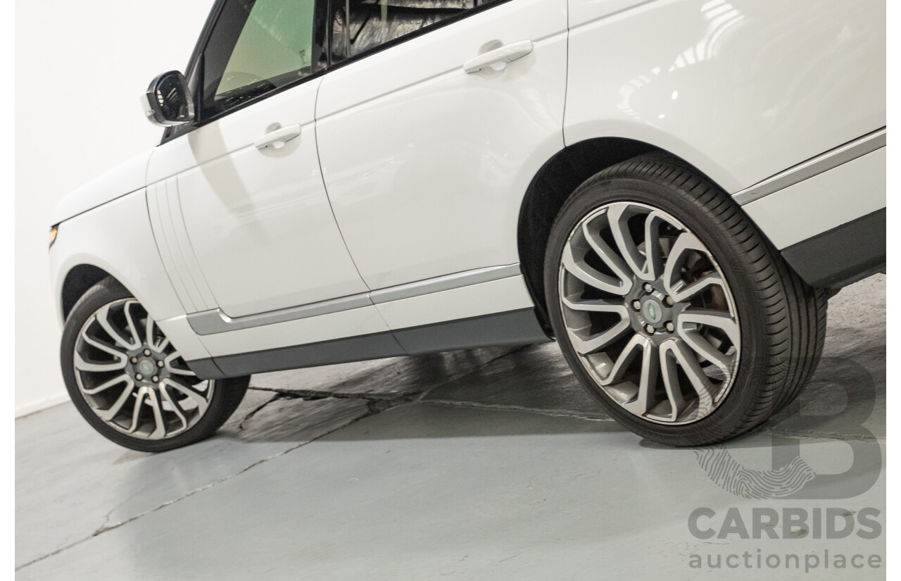 6/2014 Land Rover Range Rover Vogue TDV6 LG MY14.5 4d Wagon Fuji White Twin Turbo Diesel V6 3.0L