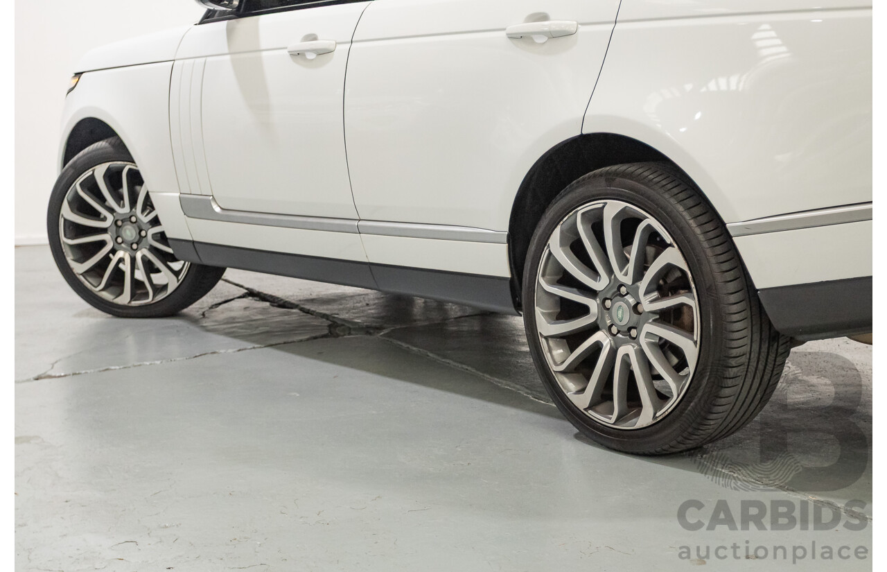 6/2014 Land Rover Range Rover Vogue TDV6 LG MY14.5 4d Wagon Fuji White Twin Turbo Diesel V6 3.0L