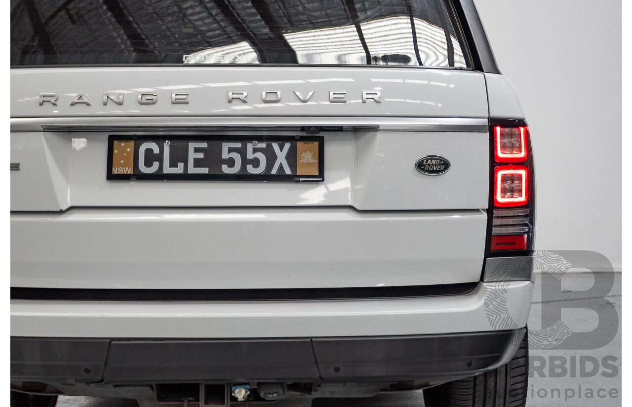 6/2014 Land Rover Range Rover Vogue TDV6 LG MY14.5 4d Wagon Fuji White Twin Turbo Diesel V6 3.0L