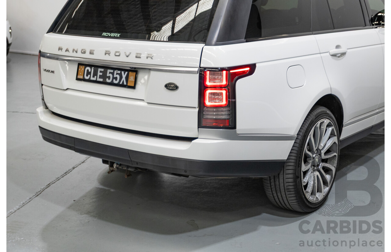 6/2014 Land Rover Range Rover Vogue TDV6 LG MY14.5 4d Wagon Fuji White Twin Turbo Diesel V6 3.0L