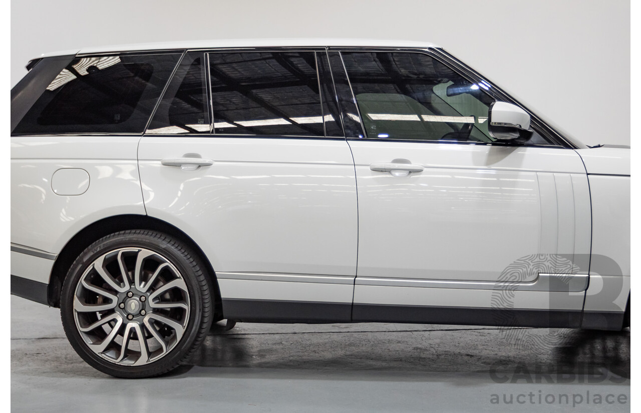 6/2014 Land Rover Range Rover Vogue TDV6 LG MY14.5 4d Wagon Fuji White Twin Turbo Diesel V6 3.0L