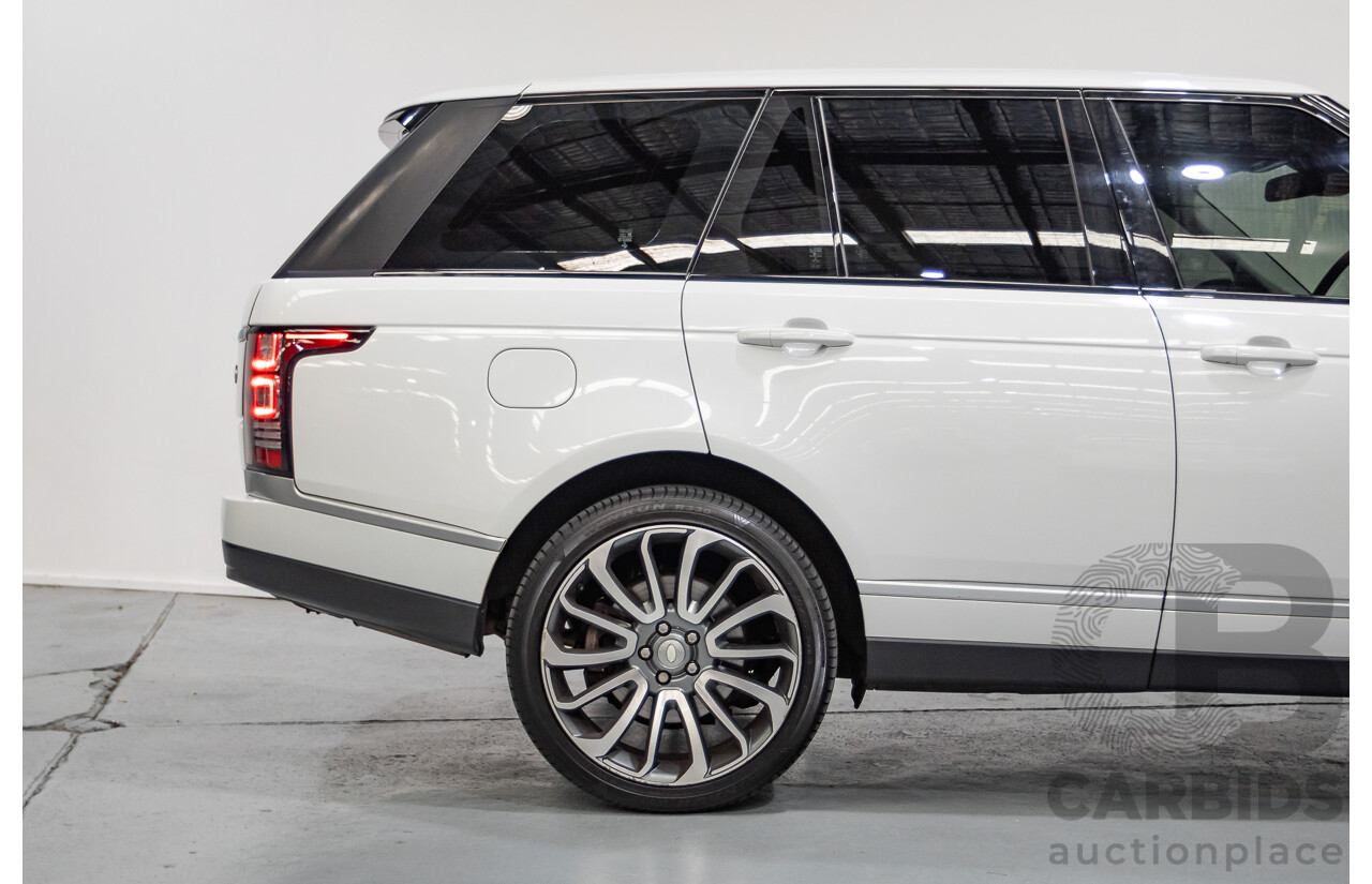 6/2014 Land Rover Range Rover Vogue TDV6 LG MY14.5 4d Wagon Fuji White Twin Turbo Diesel V6 3.0L
