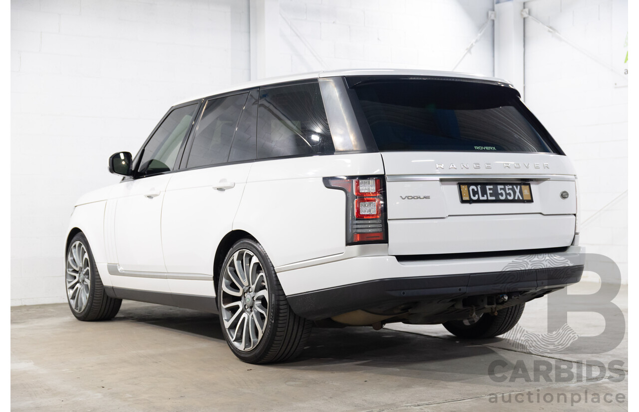 6/2014 Land Rover Range Rover Vogue TDV6 LG MY14.5 4d Wagon Fuji White Twin Turbo Diesel V6 3.0L