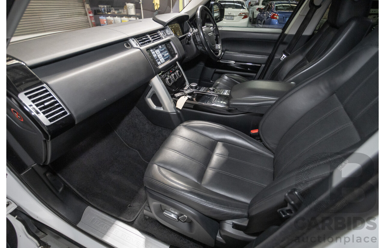 6/2014 Land Rover Range Rover Vogue TDV6 LG MY14.5 4d Wagon Fuji White Twin Turbo Diesel V6 3.0L