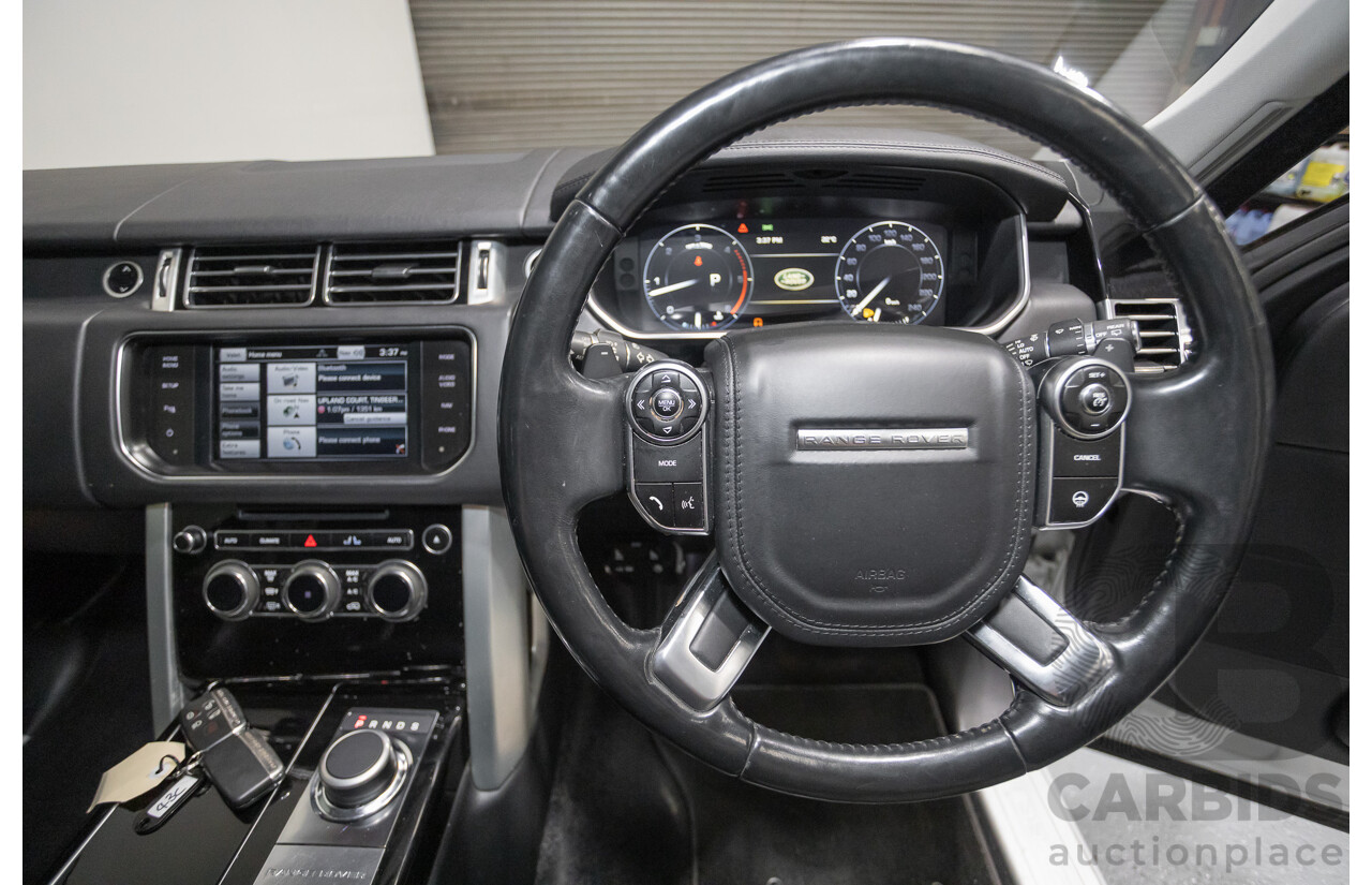 6/2014 Land Rover Range Rover Vogue TDV6 LG MY14.5 4d Wagon Fuji White Twin Turbo Diesel V6 3.0L