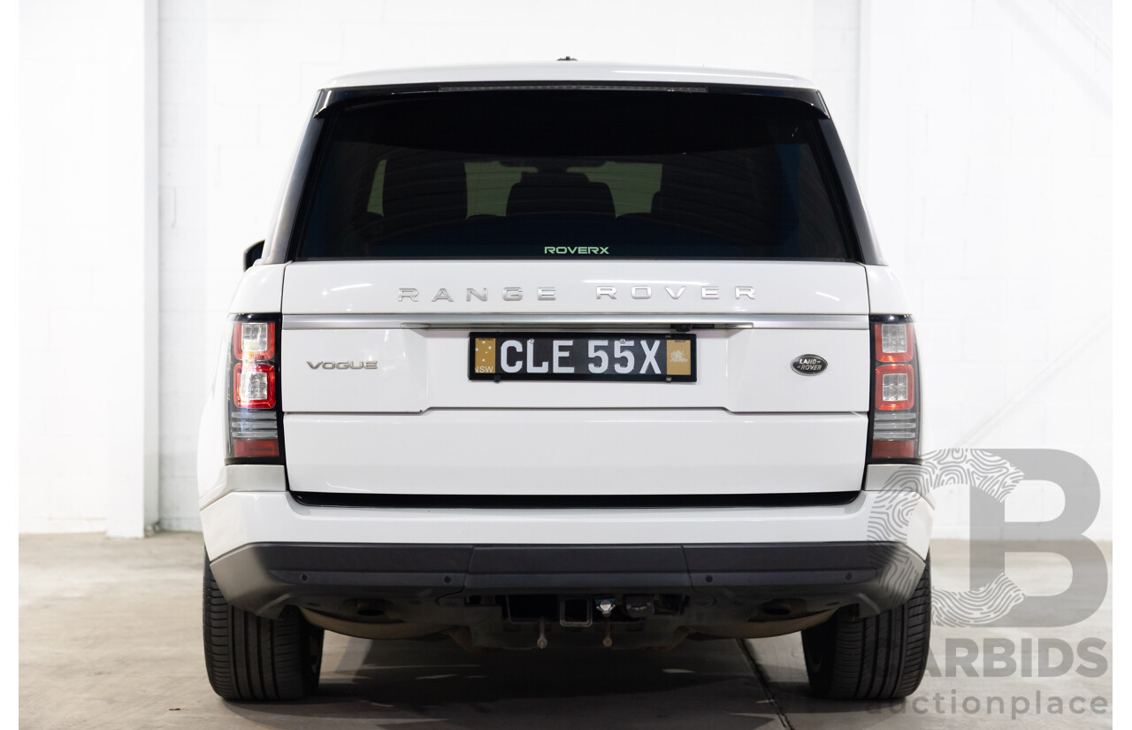 6/2014 Land Rover Range Rover Vogue TDV6 LG MY14.5 4d Wagon Fuji White Twin Turbo Diesel V6 3.0L