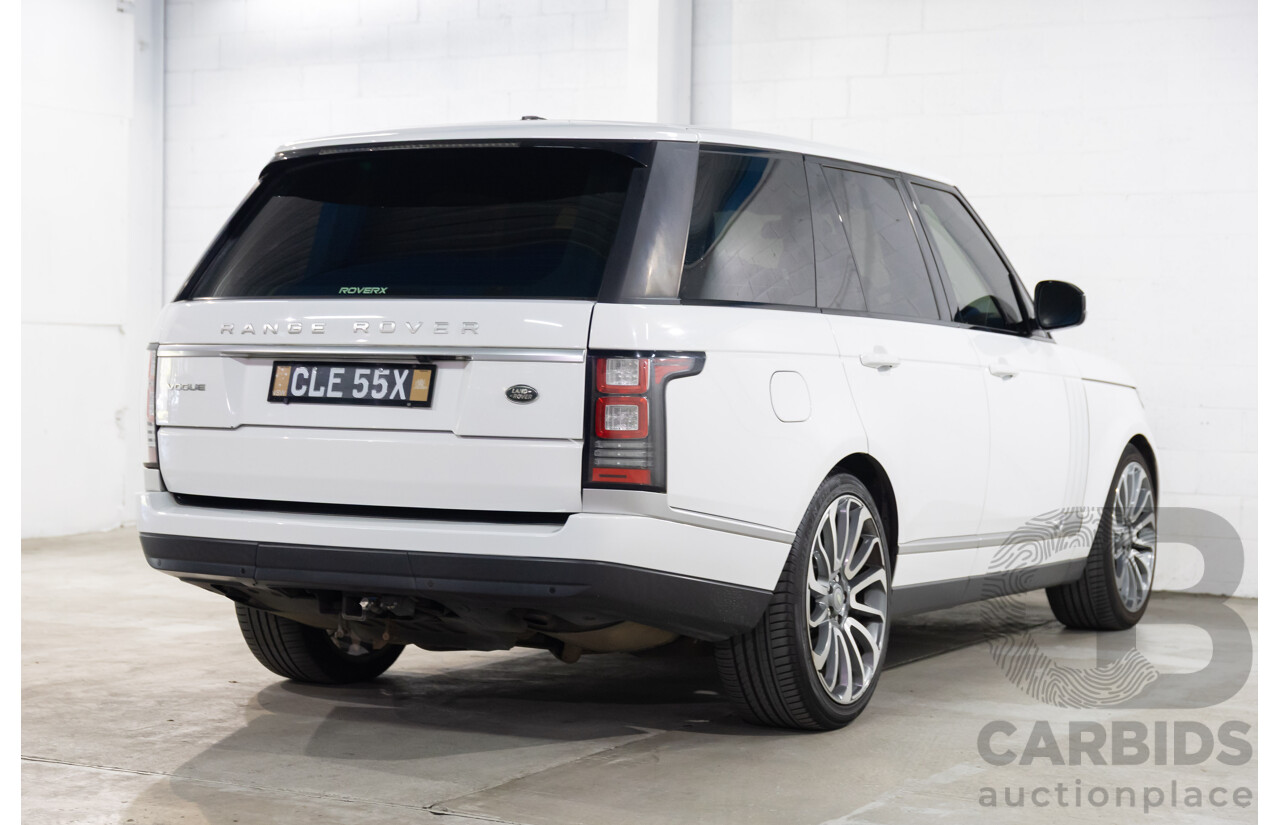 6/2014 Land Rover Range Rover Vogue TDV6 LG MY14.5 4d Wagon Fuji White Twin Turbo Diesel V6 3.0L