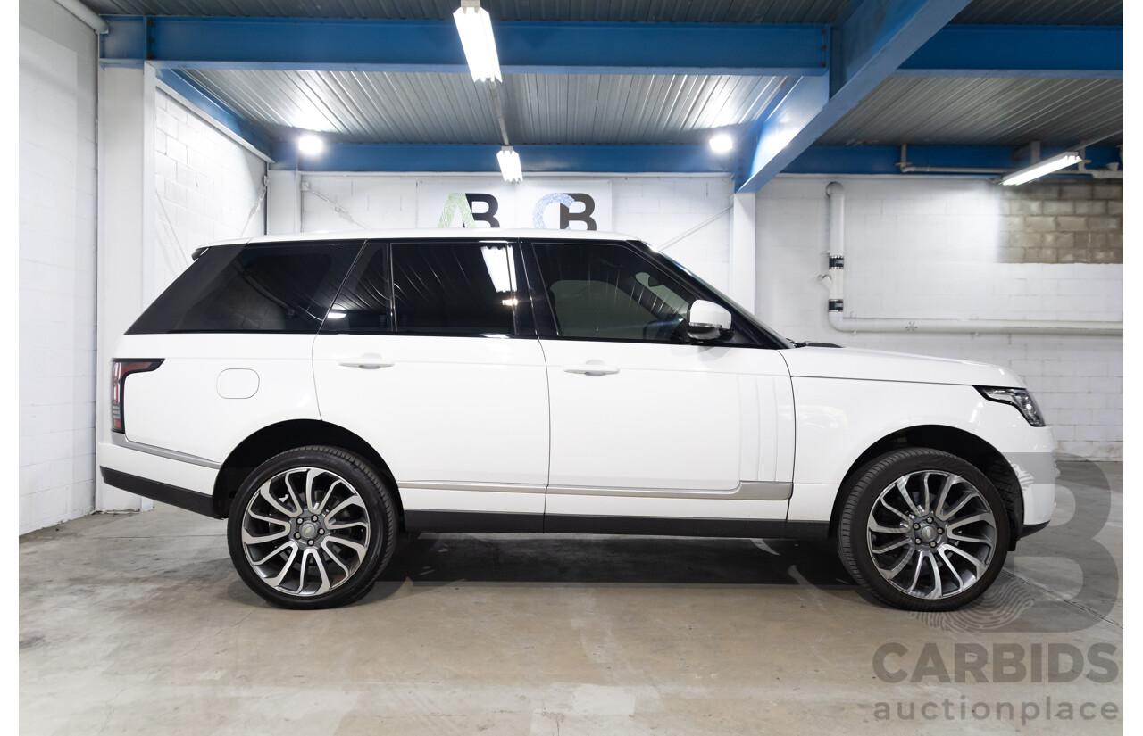 6/2014 Land Rover Range Rover Vogue TDV6 LG MY14.5 4d Wagon Fuji White Twin Turbo Diesel V6 3.0L