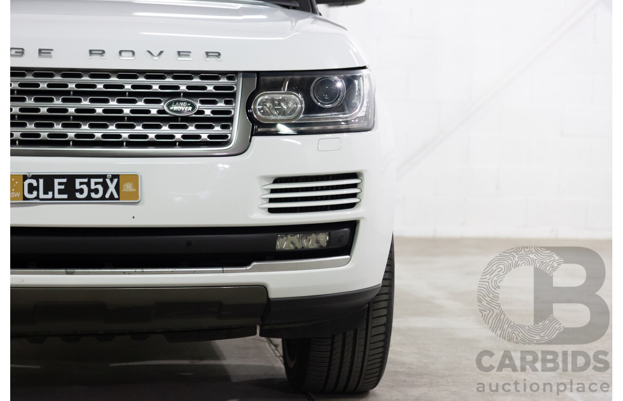 6/2014 Land Rover Range Rover Vogue TDV6 LG MY14.5 4d Wagon Fuji White Twin Turbo Diesel V6 3.0L