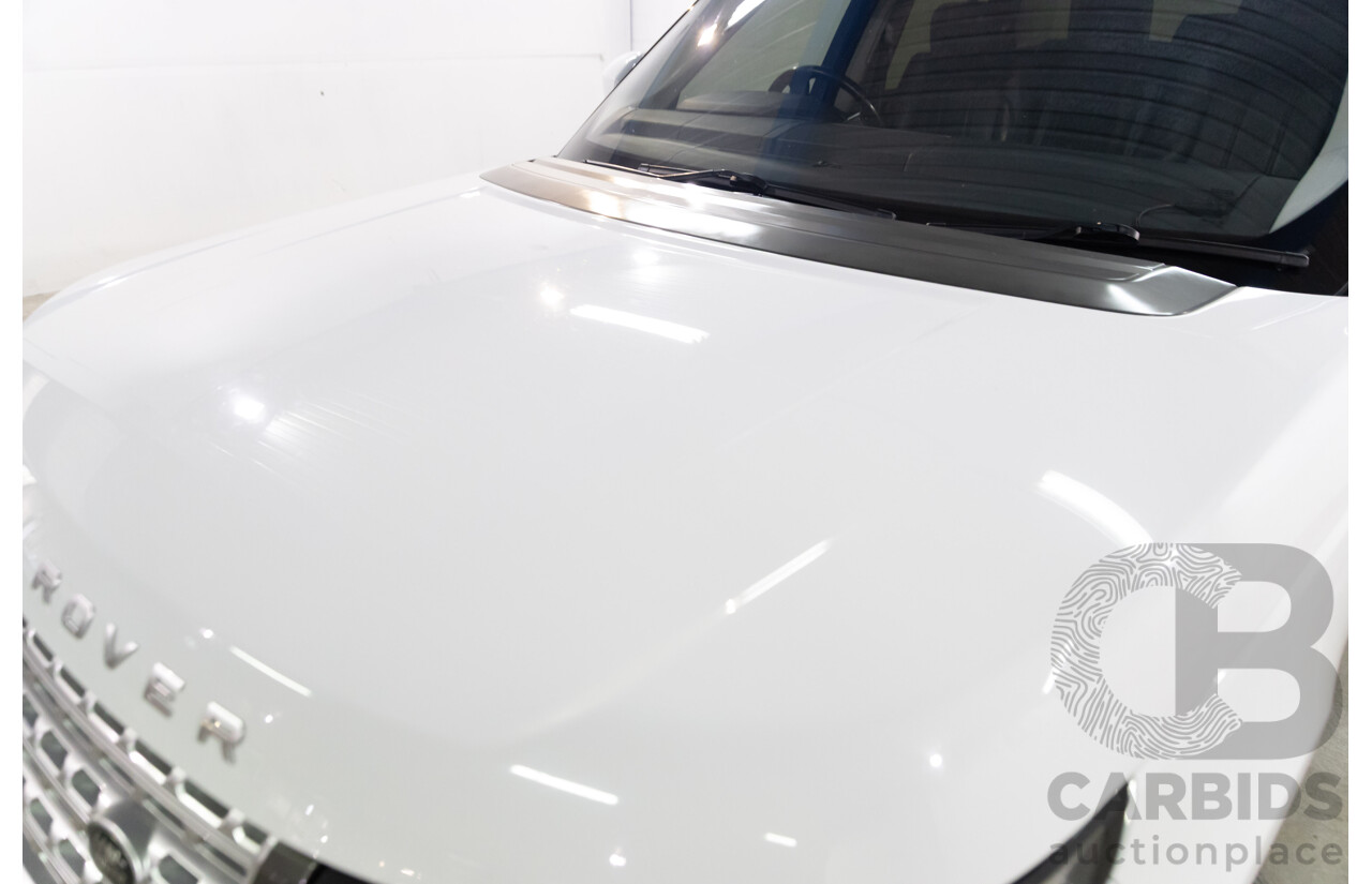 6/2014 Land Rover Range Rover Vogue TDV6 LG MY14.5 4d Wagon Fuji White Twin Turbo Diesel V6 3.0L