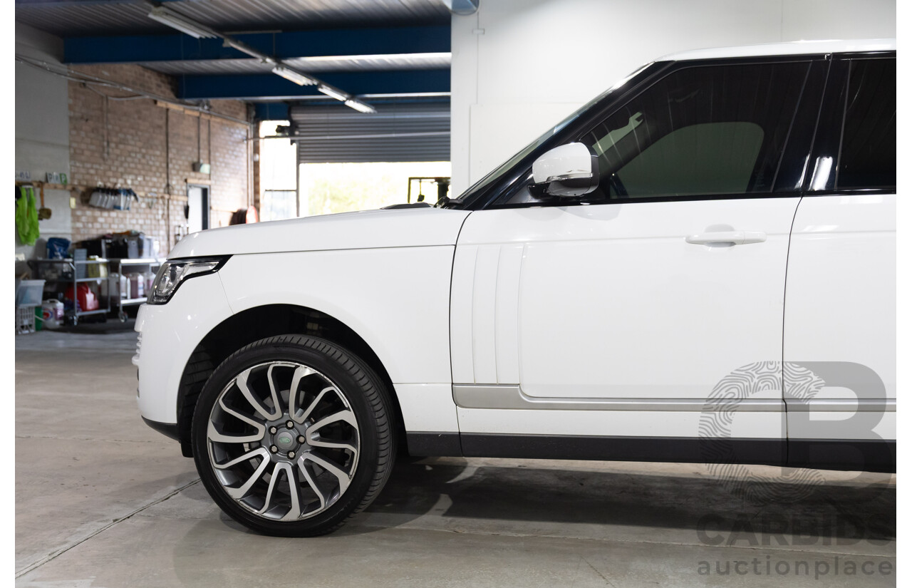 6/2014 Land Rover Range Rover Vogue TDV6 LG MY14.5 4d Wagon Fuji White Twin Turbo Diesel V6 3.0L