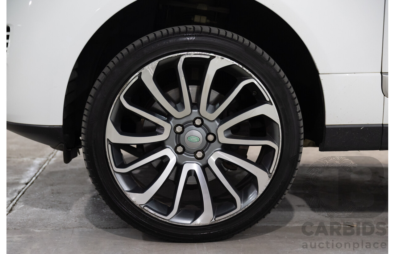 6/2014 Land Rover Range Rover Vogue TDV6 LG MY14.5 4d Wagon Fuji White Twin Turbo Diesel V6 3.0L