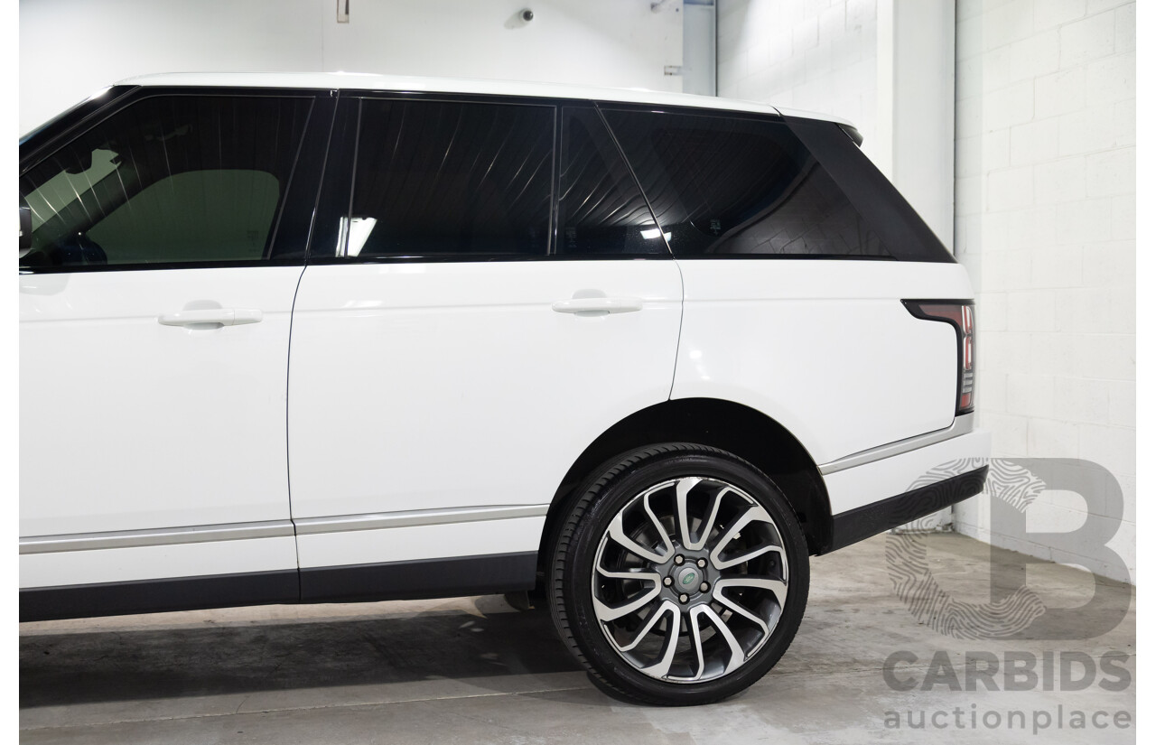 6/2014 Land Rover Range Rover Vogue TDV6 LG MY14.5 4d Wagon Fuji White Twin Turbo Diesel V6 3.0L