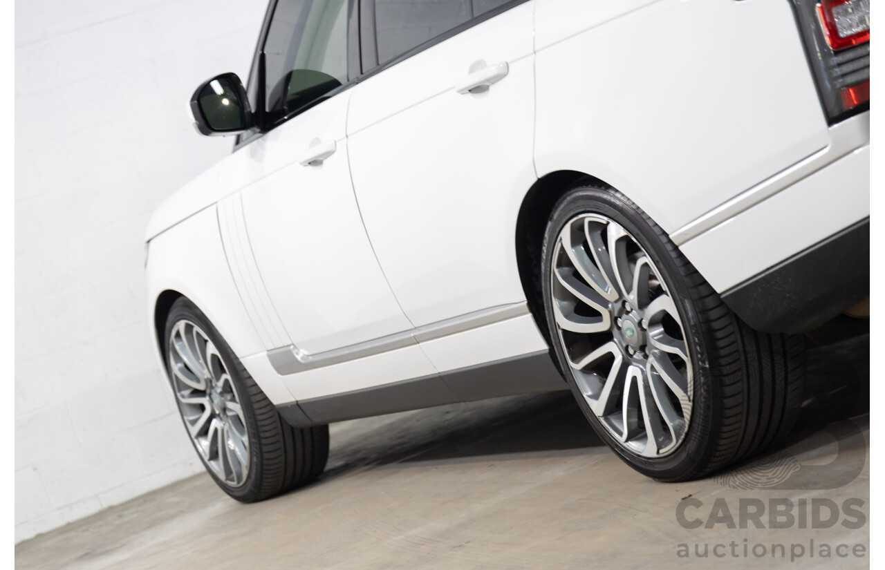 6/2014 Land Rover Range Rover Vogue TDV6 LG MY14.5 4d Wagon Fuji White Twin Turbo Diesel V6 3.0L