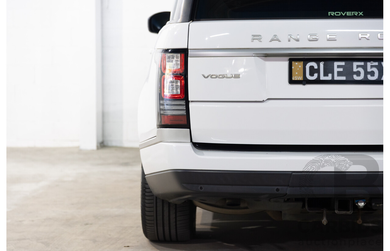 6/2014 Land Rover Range Rover Vogue TDV6 LG MY14.5 4d Wagon Fuji White Twin Turbo Diesel V6 3.0L
