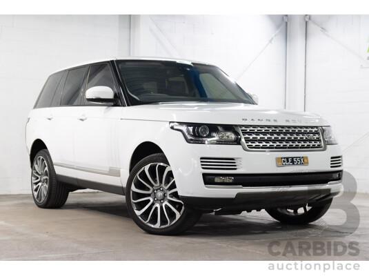 6/2014 Land Rover Range Rover Vogue TDV6 LG MY14.5 4d Wagon Fuji White Twin Turbo Diesel V6 3.0L