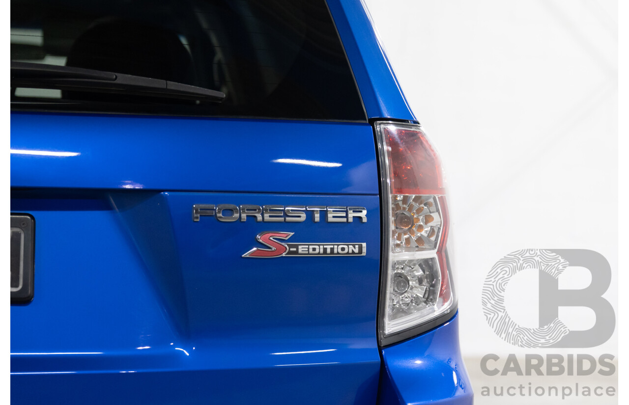 2/2011 Subaru Forester S-Edition MY11 4d Wagon World Rally Blue Pearl 2.5L