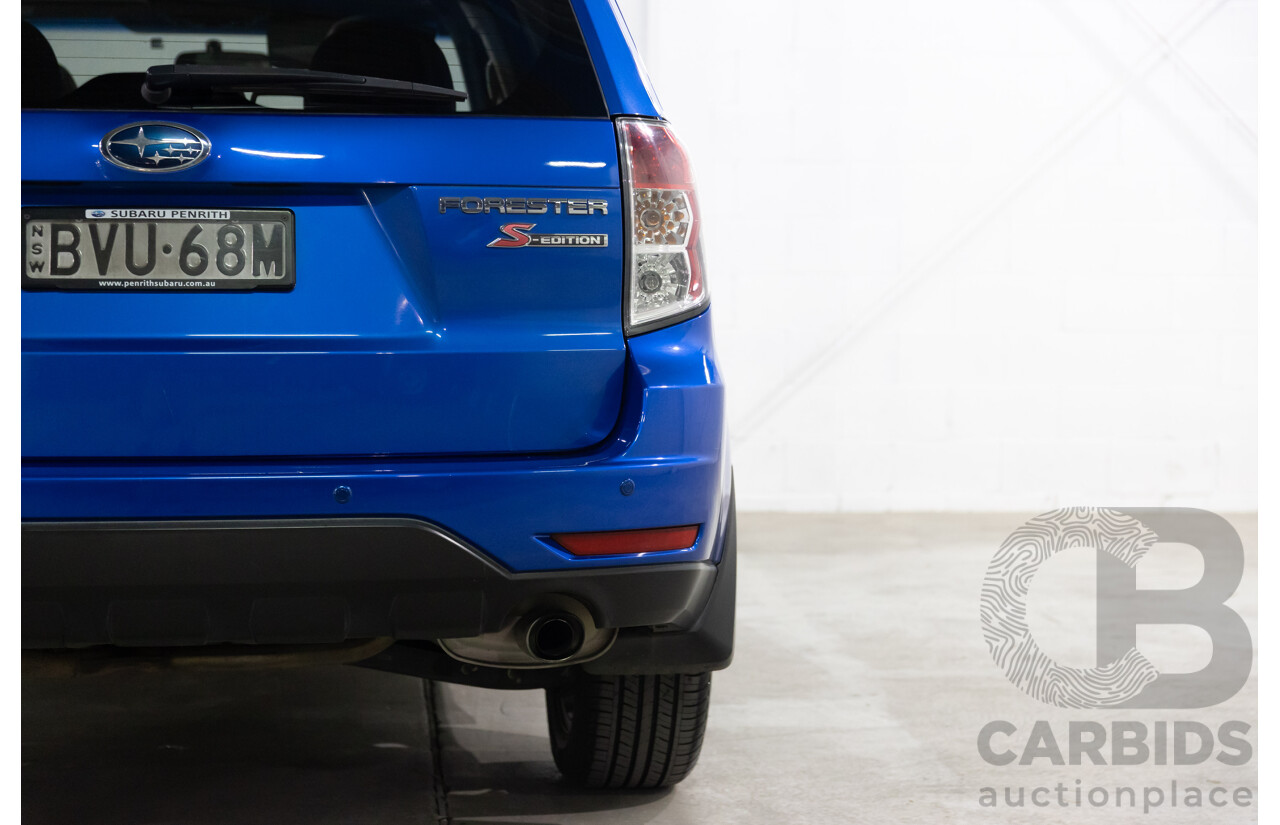 2/2011 Subaru Forester S-Edition MY11 4d Wagon World Rally Blue Pearl 2.5L