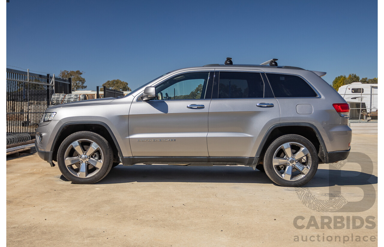 5/2015 Jeep Grand Cherokee Limited (4x4) WK MY15 4d Wagon Billet Silver Metallic Turbo Diesel V6 3.0L