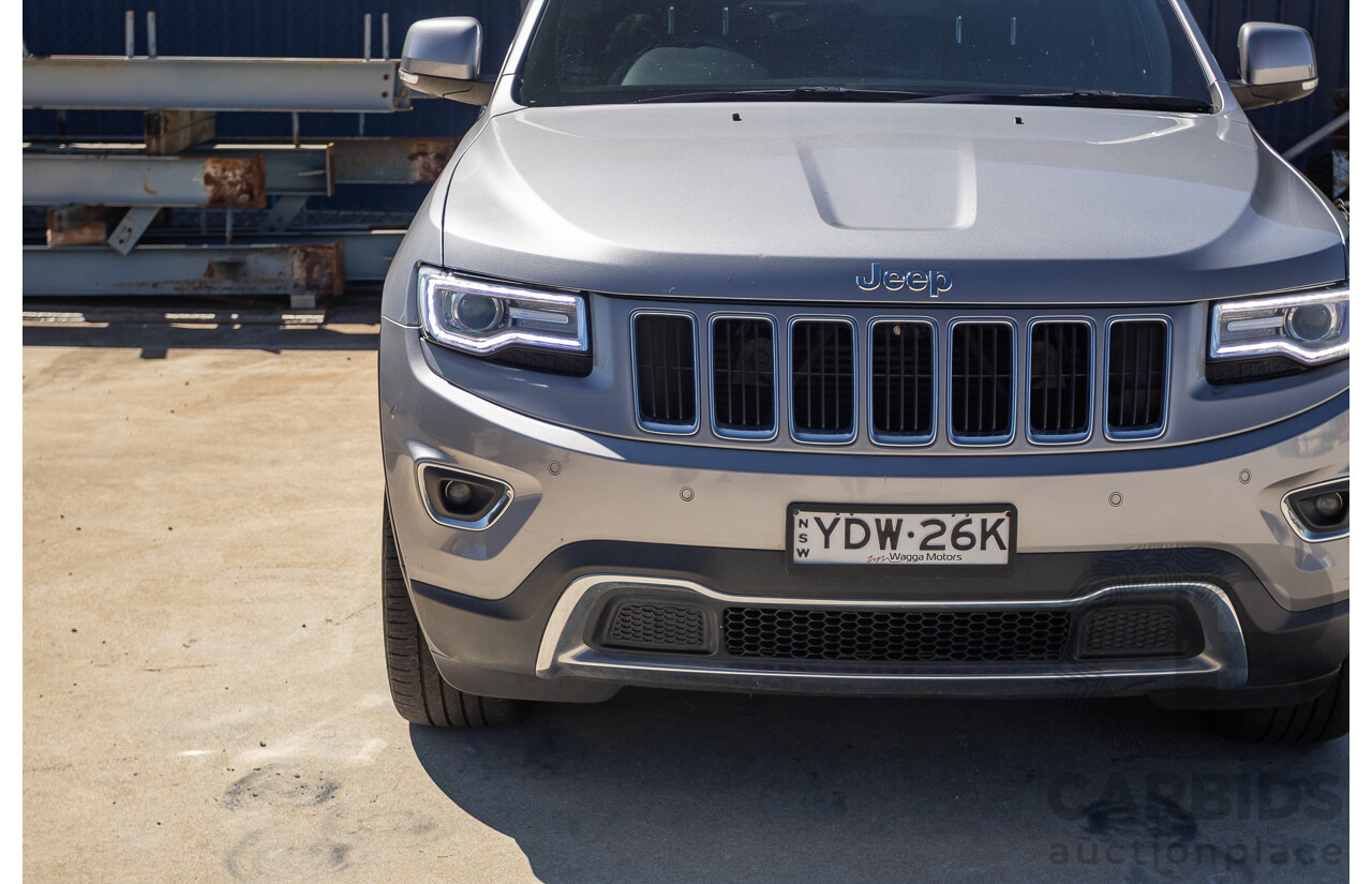 5/2015 Jeep Grand Cherokee Limited (4x4) WK MY15 4d Wagon Billet Silver Metallic Turbo Diesel V6 3.0L