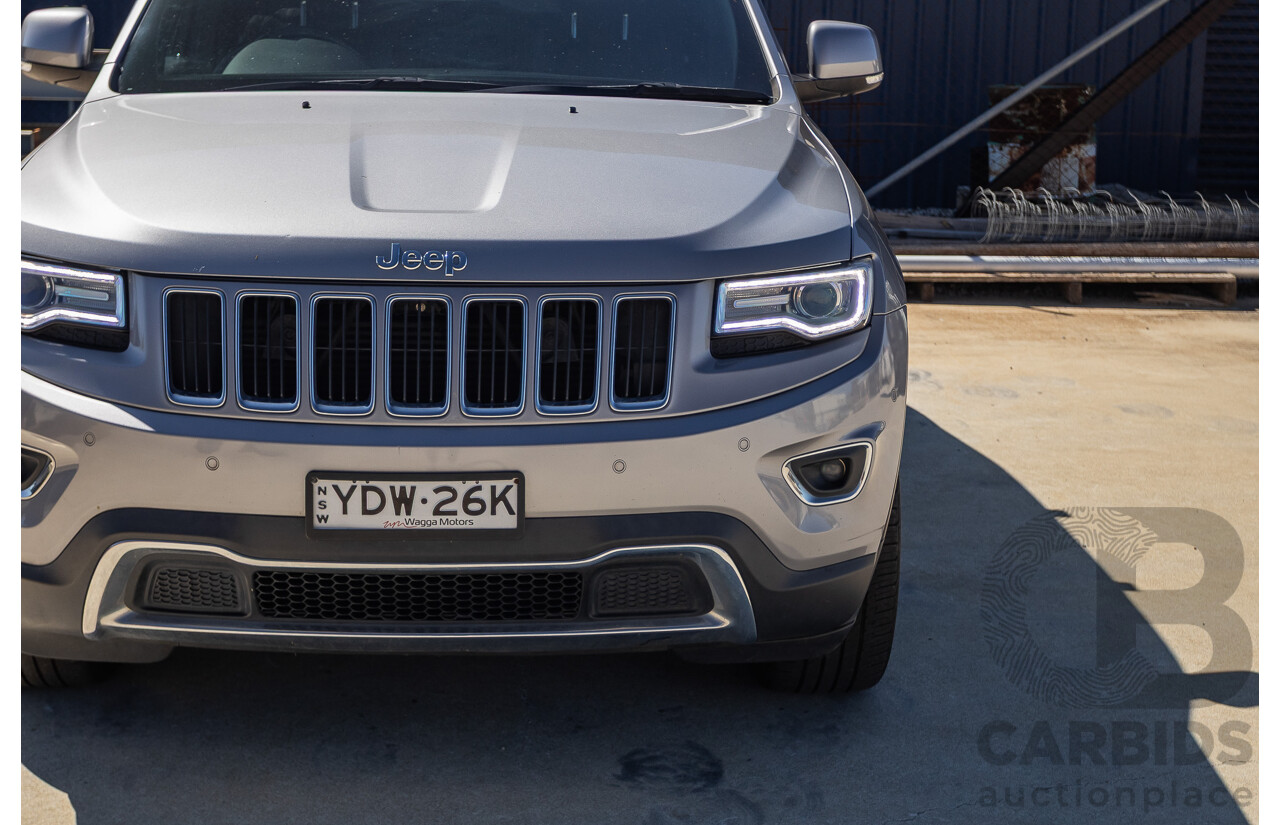 5/2015 Jeep Grand Cherokee Limited (4x4) WK MY15 4d Wagon Billet Silver Metallic Turbo Diesel V6 3.0L