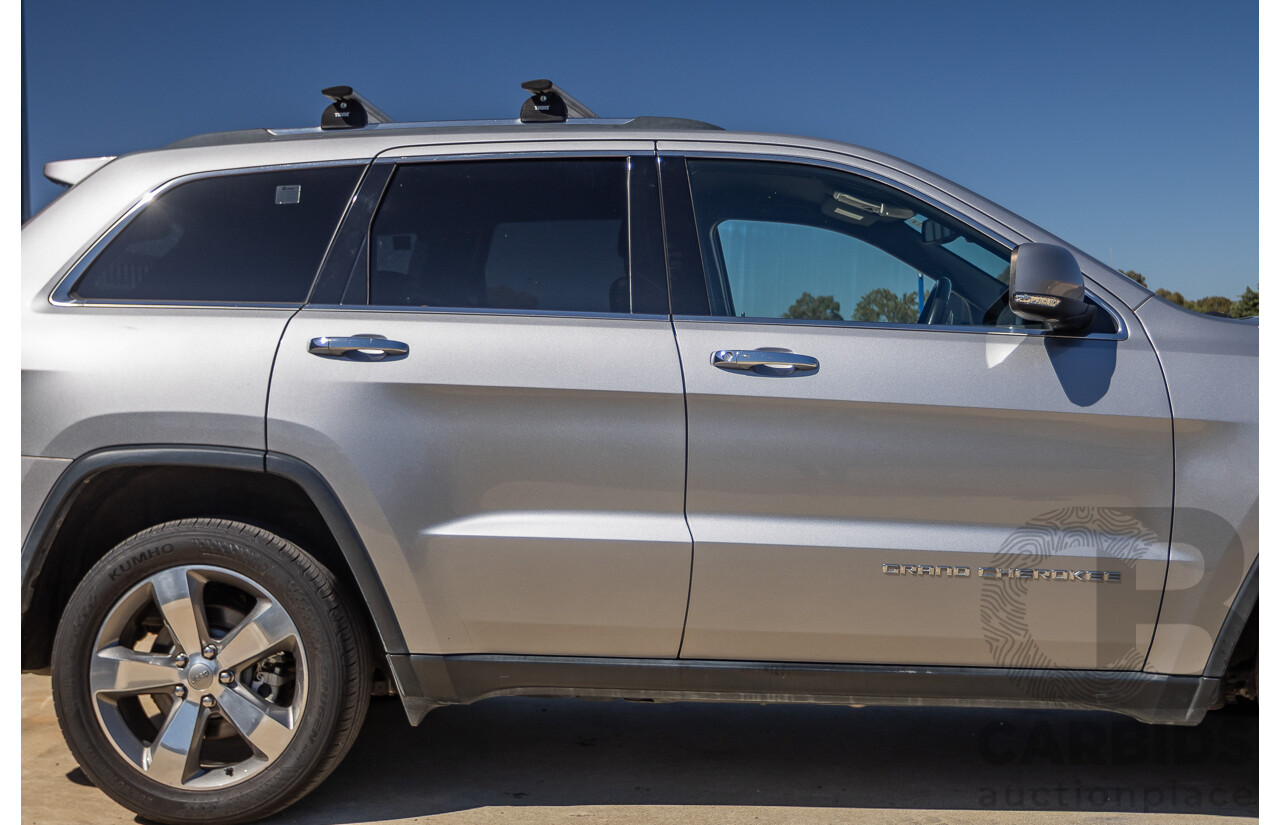 5/2015 Jeep Grand Cherokee Limited (4x4) WK MY15 4d Wagon Billet Silver Metallic Turbo Diesel V6 3.0L