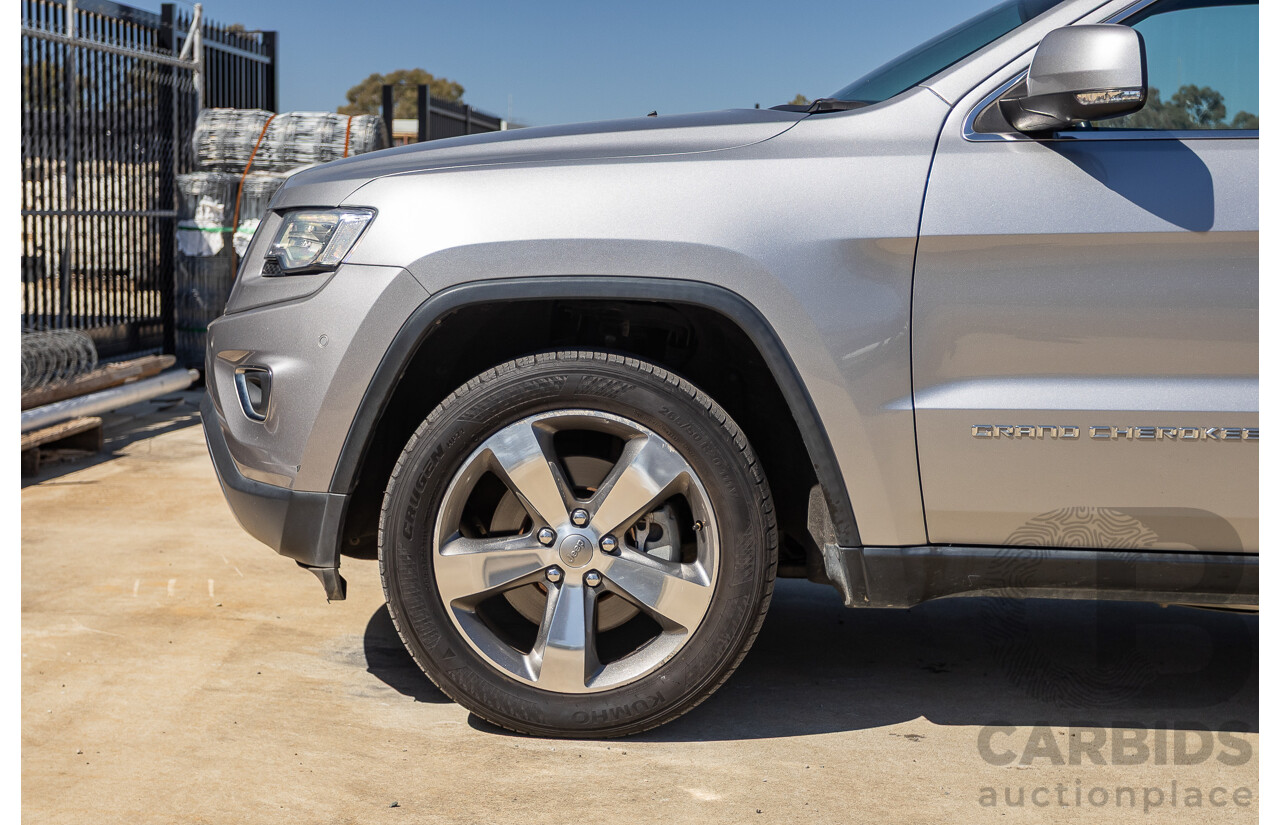 5/2015 Jeep Grand Cherokee Limited (4x4) WK MY15 4d Wagon Billet Silver Metallic Turbo Diesel V6 3.0L