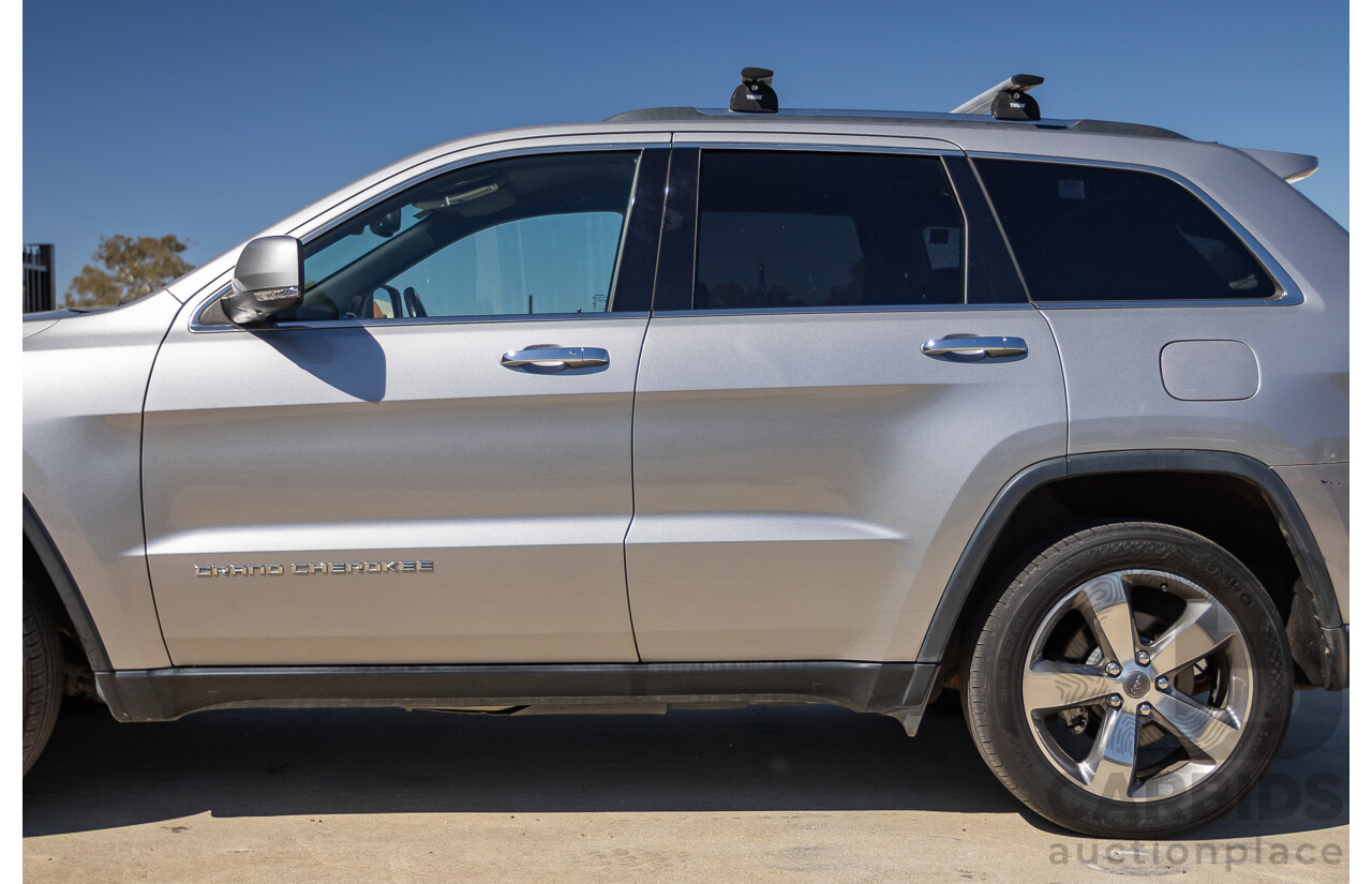 5/2015 Jeep Grand Cherokee Limited (4x4) WK MY15 4d Wagon Billet Silver Metallic Turbo Diesel V6 3.0L