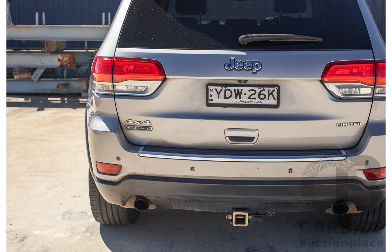 5/2015 Jeep Grand Cherokee Limited (4x4) WK MY15 4d Wagon Billet Silver Metallic Turbo Diesel V6 3.0L