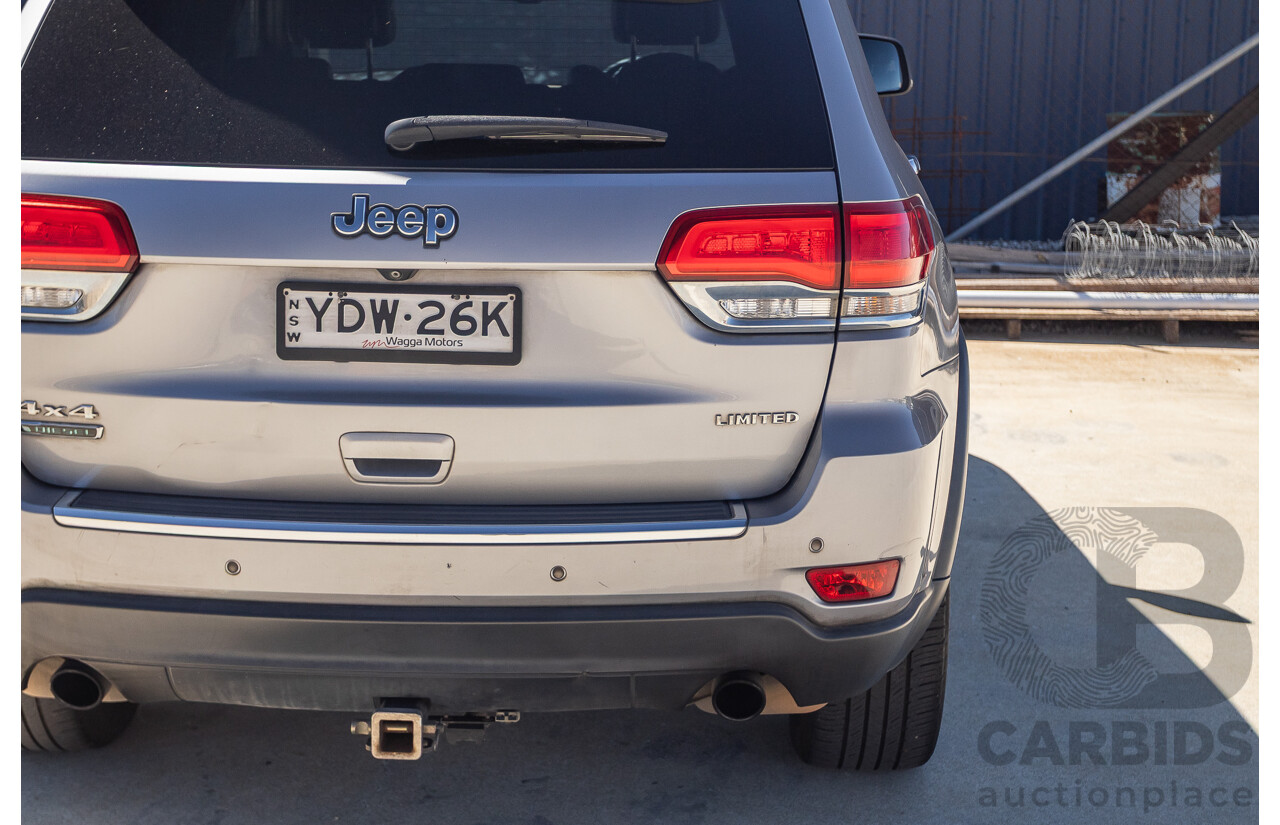 5/2015 Jeep Grand Cherokee Limited (4x4) WK MY15 4d Wagon Billet Silver Metallic Turbo Diesel V6 3.0L