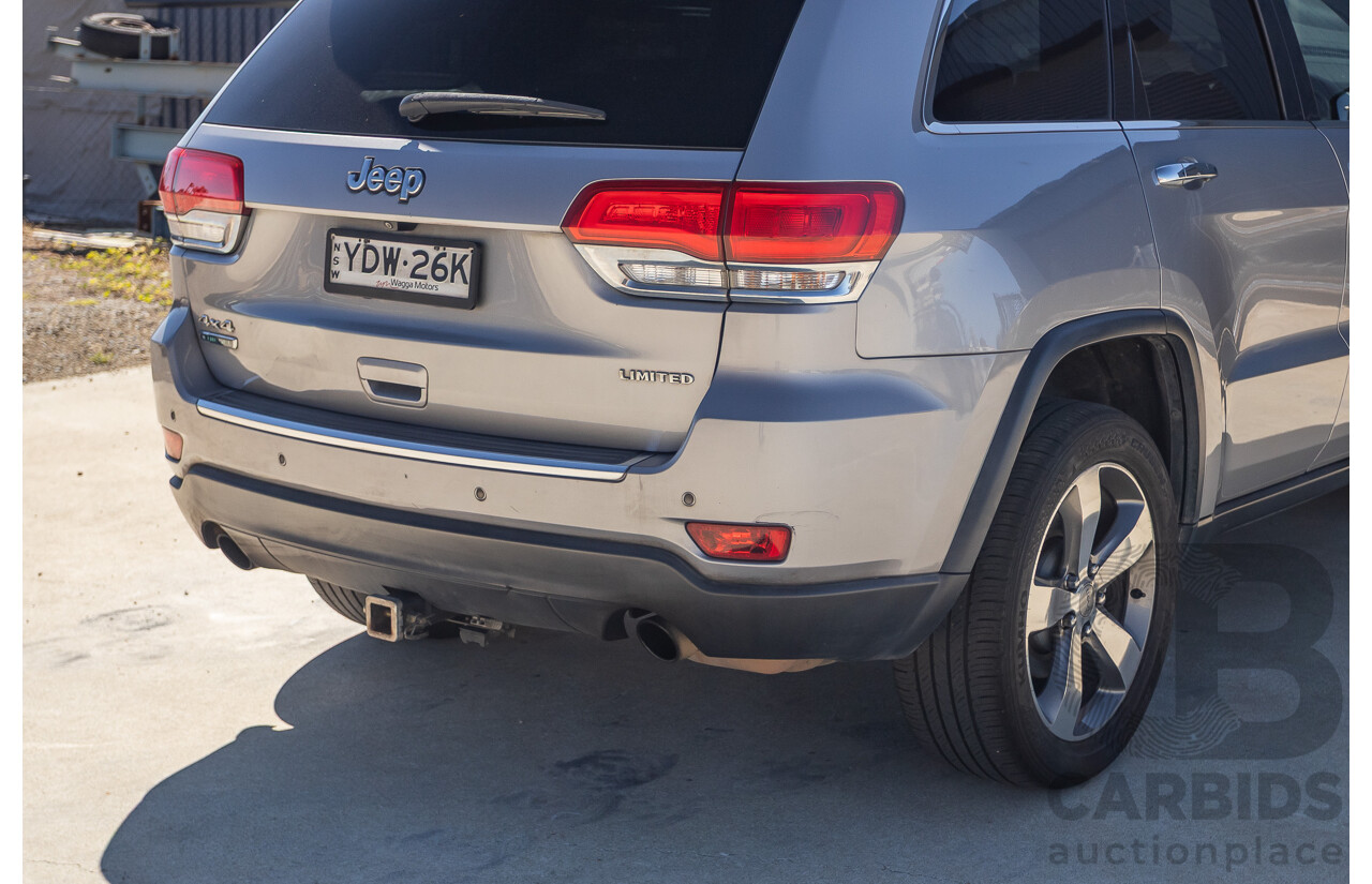 5/2015 Jeep Grand Cherokee Limited (4x4) WK MY15 4d Wagon Billet Silver Metallic Turbo Diesel V6 3.0L