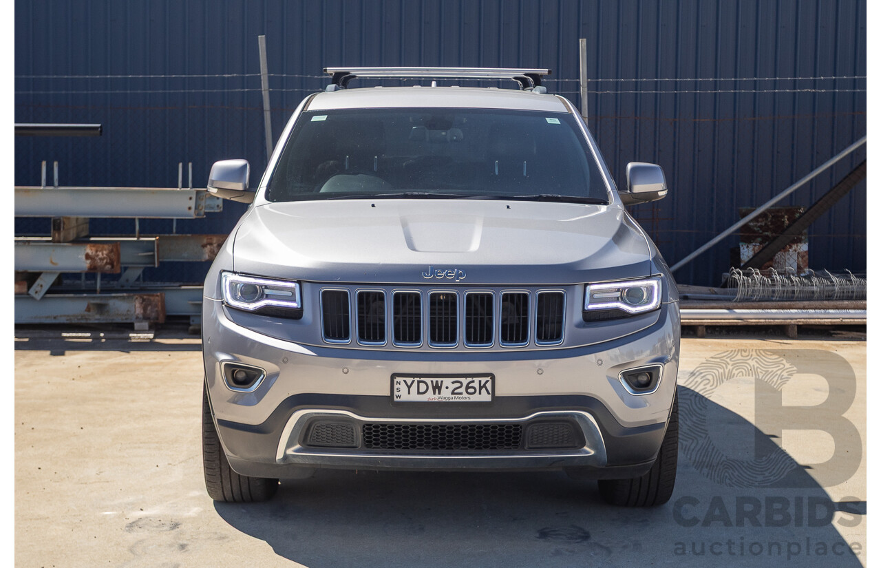 5/2015 Jeep Grand Cherokee Limited (4x4) WK MY15 4d Wagon Billet Silver Metallic Turbo Diesel V6 3.0L