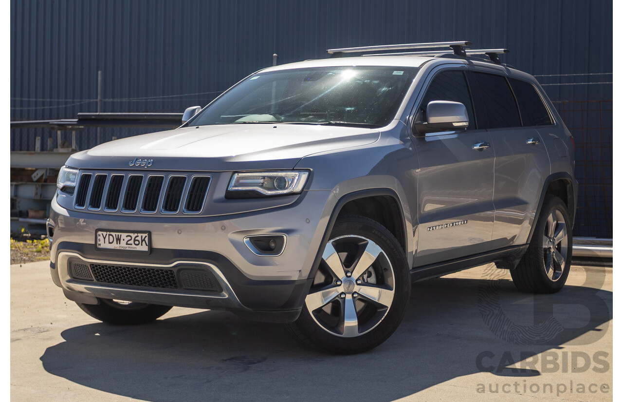 5/2015 Jeep Grand Cherokee Limited (4x4) WK MY15 4d Wagon Billet Silver Metallic Turbo Diesel V6 3.0L