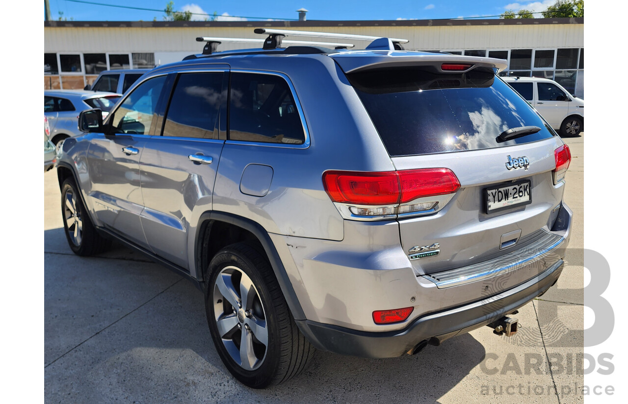 5/2015 Jeep Grand Cherokee Limited (4x4) WK MY15 4d Wagon Silver 3.0L