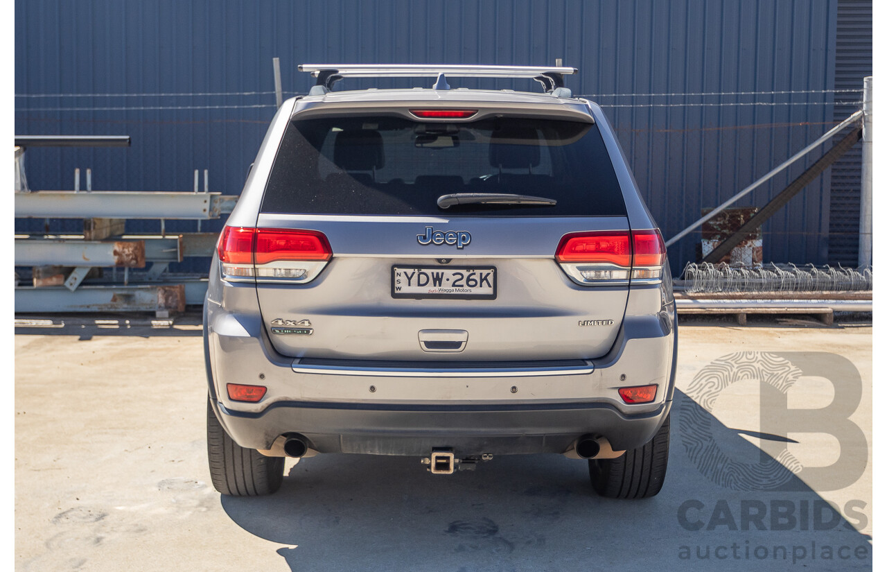 5/2015 Jeep Grand Cherokee Limited (4x4) WK MY15 4d Wagon Billet Silver Metallic Turbo Diesel V6 3.0L