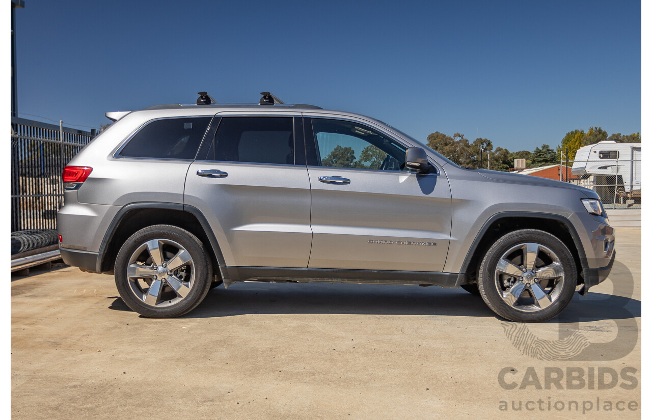 5/2015 Jeep Grand Cherokee Limited (4x4) WK MY15 4d Wagon Billet Silver Metallic Turbo Diesel V6 3.0L