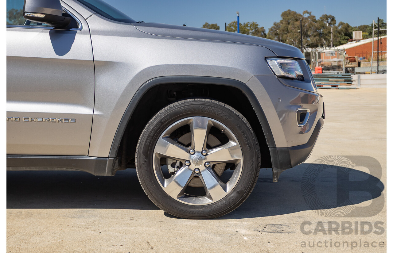 5/2015 Jeep Grand Cherokee Limited (4x4) WK MY15 4d Wagon Billet Silver Metallic Turbo Diesel V6 3.0L