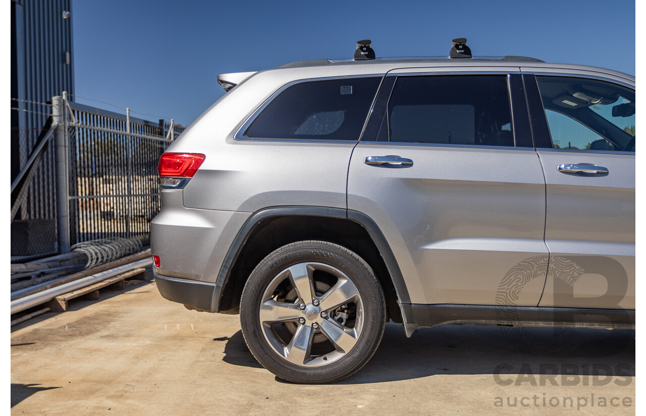 5/2015 Jeep Grand Cherokee Limited (4x4) WK MY15 4d Wagon Billet Silver Metallic Turbo Diesel V6 3.0L