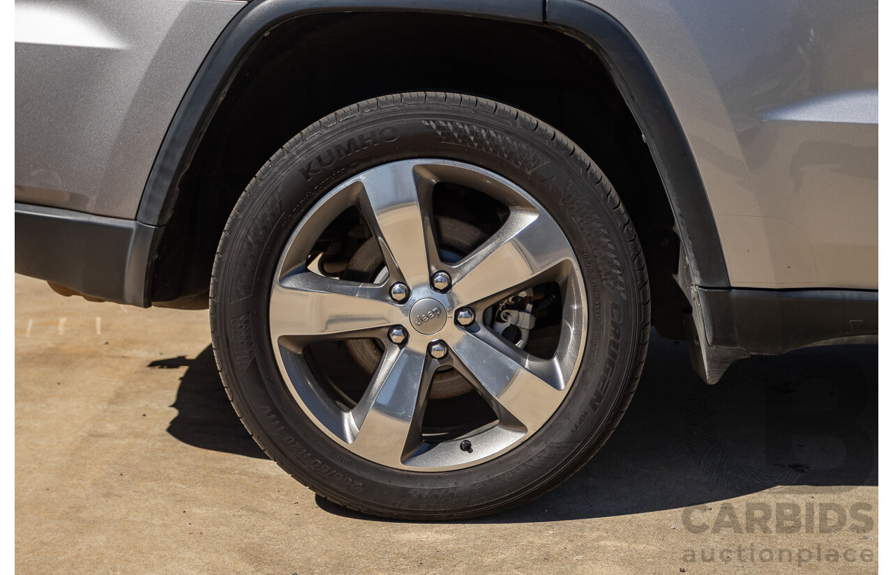 5/2015 Jeep Grand Cherokee Limited (4x4) WK MY15 4d Wagon Billet Silver Metallic Turbo Diesel V6 3.0L