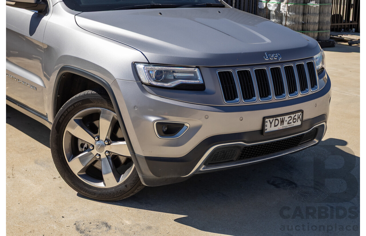 5/2015 Jeep Grand Cherokee Limited (4x4) WK MY15 4d Wagon Billet Silver Metallic Turbo Diesel V6 3.0L