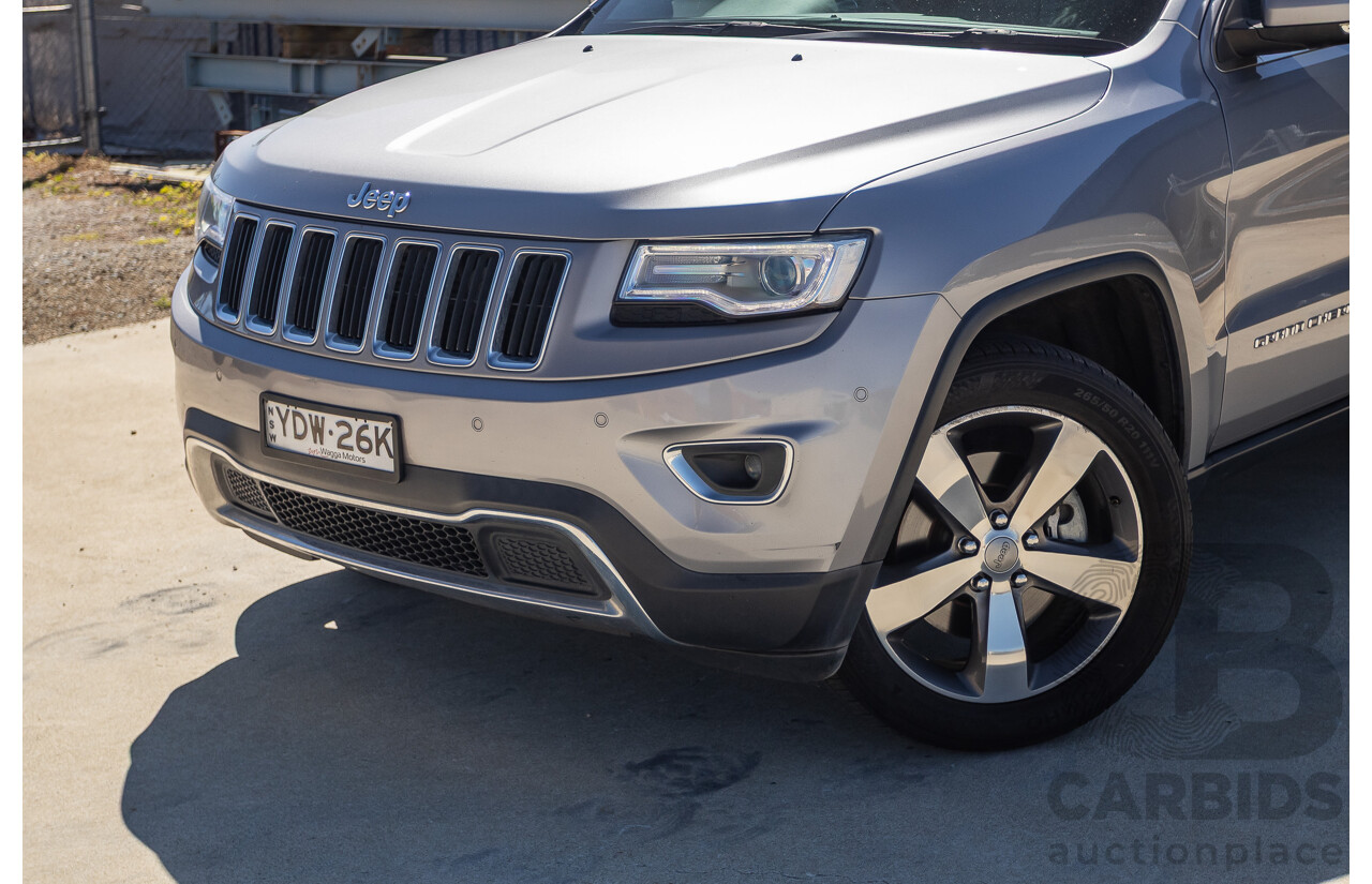 5/2015 Jeep Grand Cherokee Limited (4x4) WK MY15 4d Wagon Billet Silver Metallic Turbo Diesel V6 3.0L