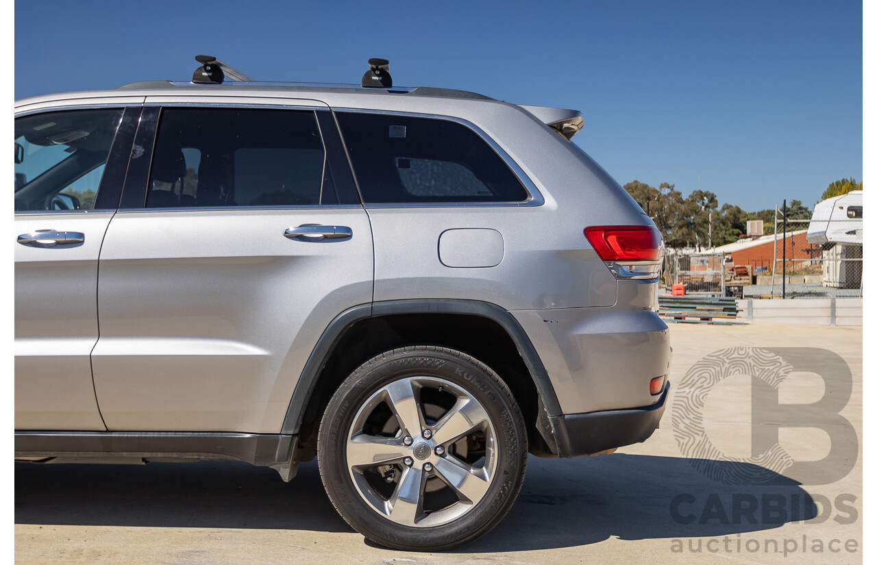 5/2015 Jeep Grand Cherokee Limited (4x4) WK MY15 4d Wagon Billet Silver Metallic Turbo Diesel V6 3.0L