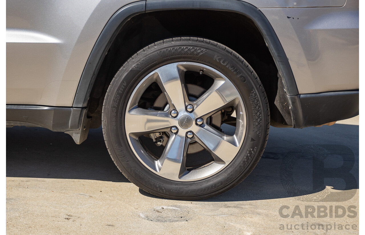 5/2015 Jeep Grand Cherokee Limited (4x4) WK MY15 4d Wagon Billet Silver Metallic Turbo Diesel V6 3.0L