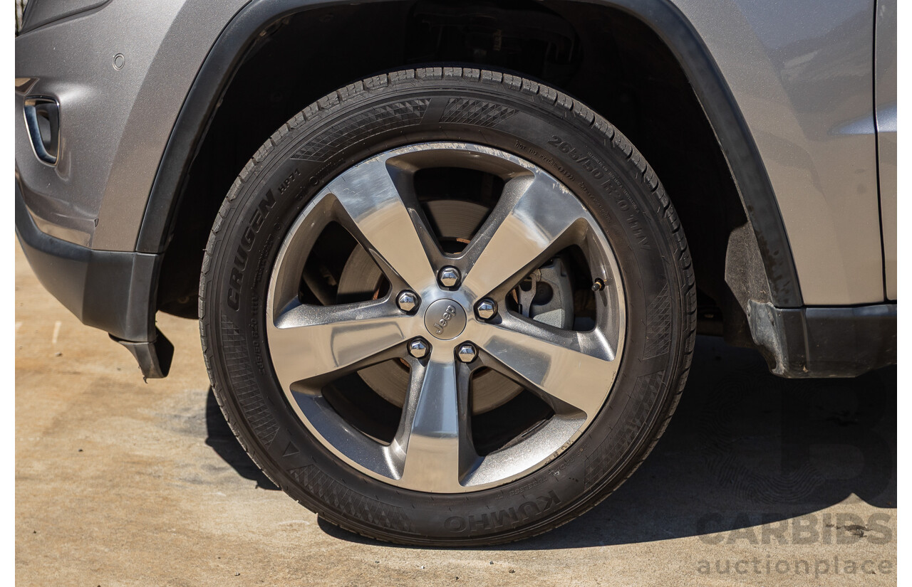 5/2015 Jeep Grand Cherokee Limited (4x4) WK MY15 4d Wagon Billet Silver Metallic Turbo Diesel V6 3.0L