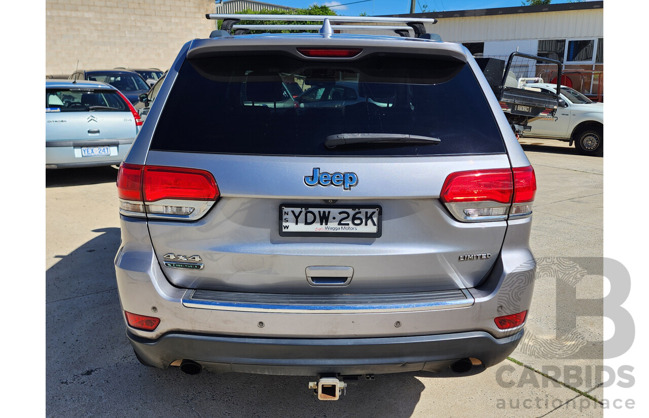 5/2015 Jeep Grand Cherokee Limited (4x4) WK MY15 4d Wagon Silver 3.0L
